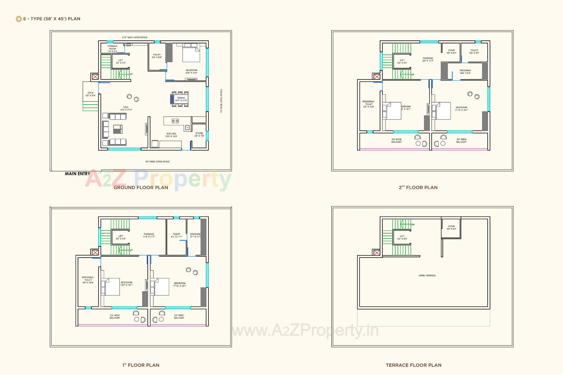 Layout of real estate project Nilkanth Atulyam located at Vapi, Valsad, Gujarat