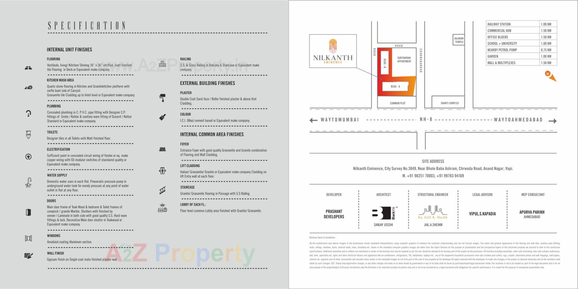  of real estate project Nilkanth Eminence located at Vapi, Valsad, Gujarat