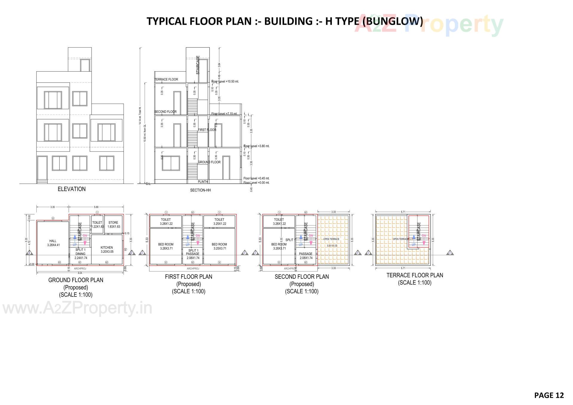 Layout of real estate project Nilkanth Omkar located at Vapi, Valsad, Gujarat