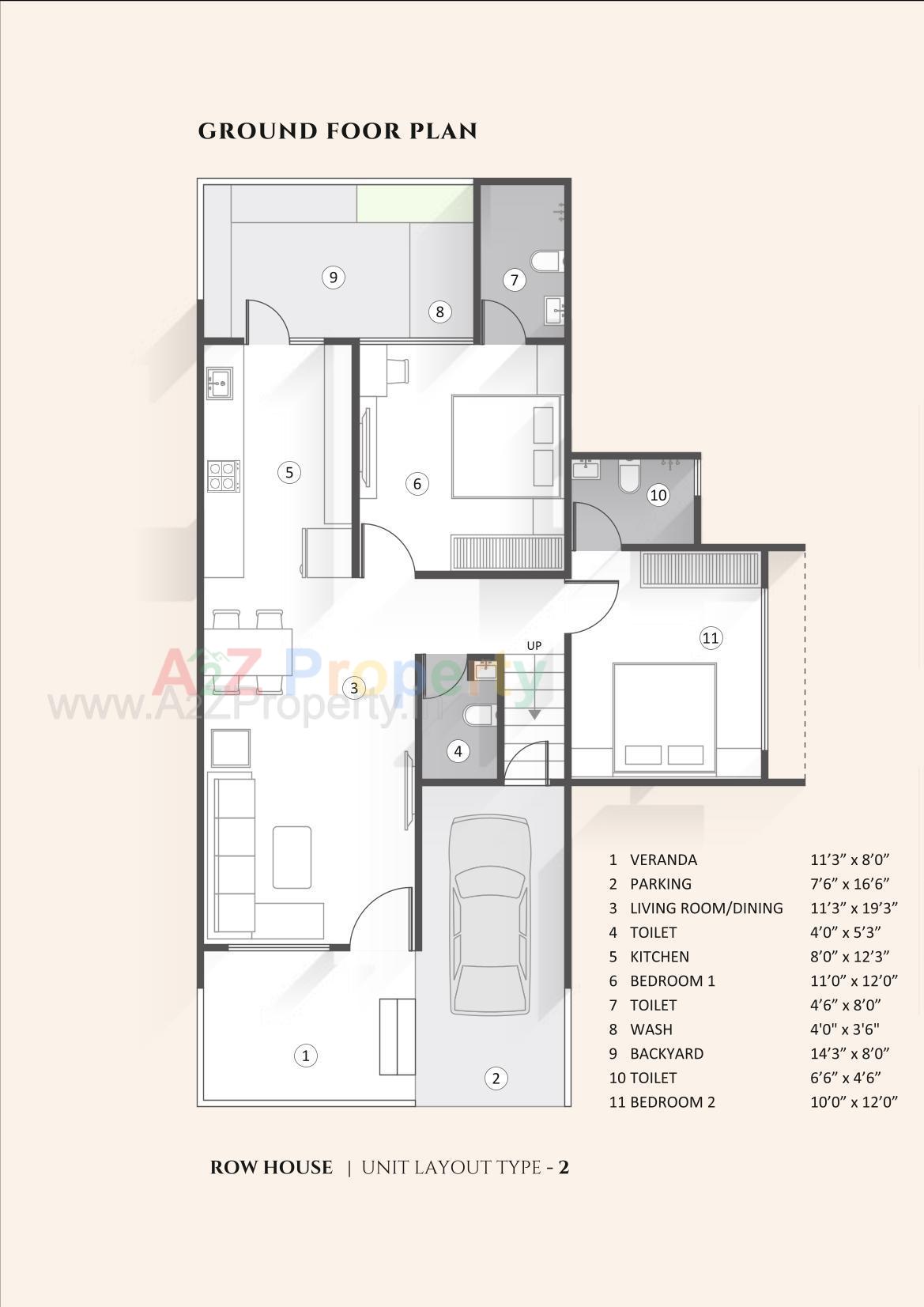 Layout of real estate project Nirvana Bungalows located at Pardi, Valsad, Gujarat
