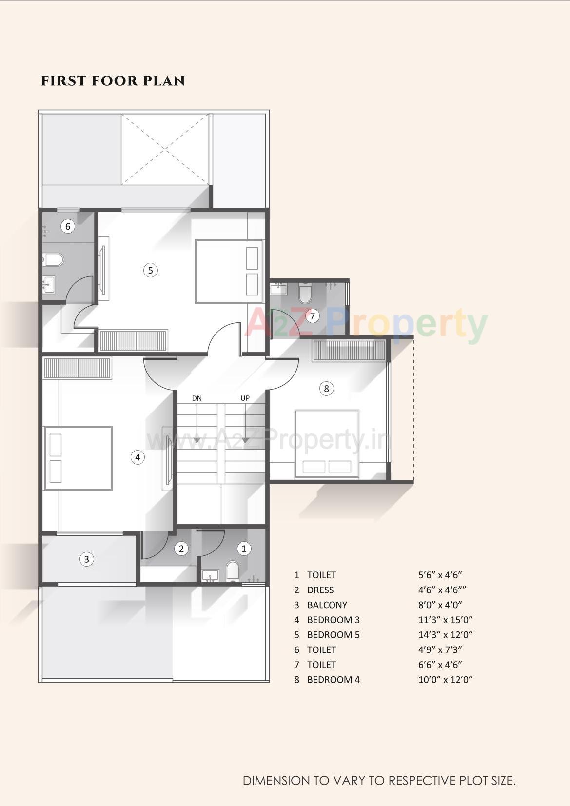 Layout of real estate project Nirvana Bungalows located at Pardi, Valsad, Gujarat