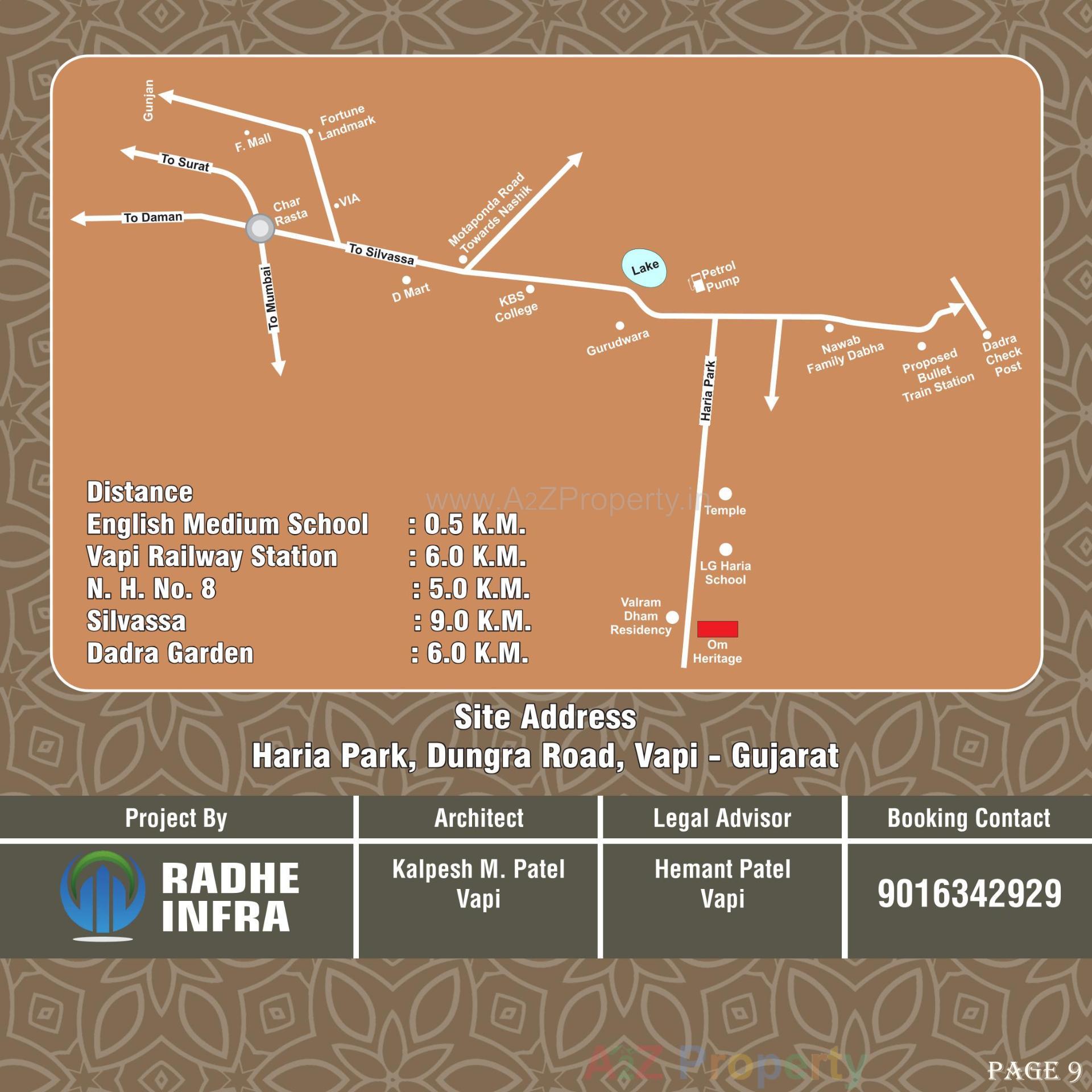  of real estate project Om Heritage A + located at Dungra, Valsad, Gujarat