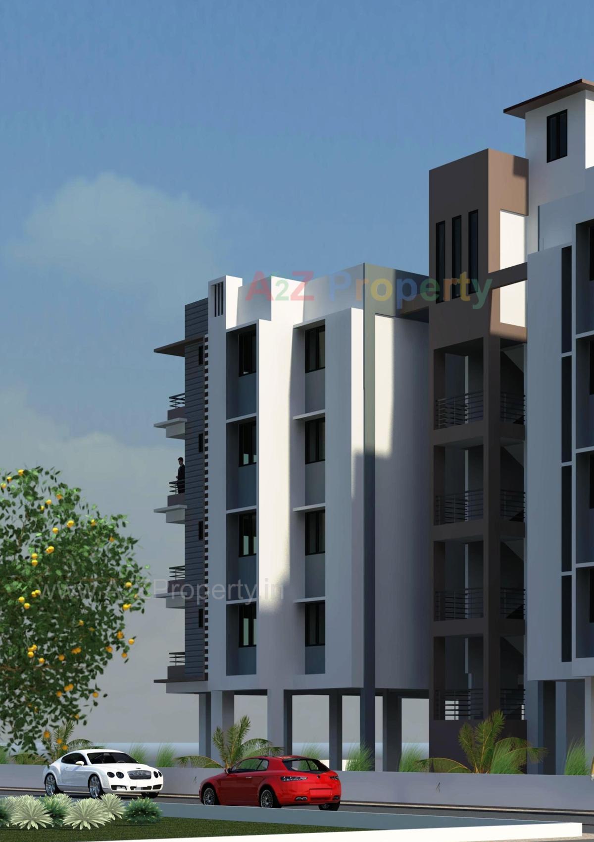3D Elevation of real estate project Pakeeza Appartment located at Dungra, Valsad, Gujarat