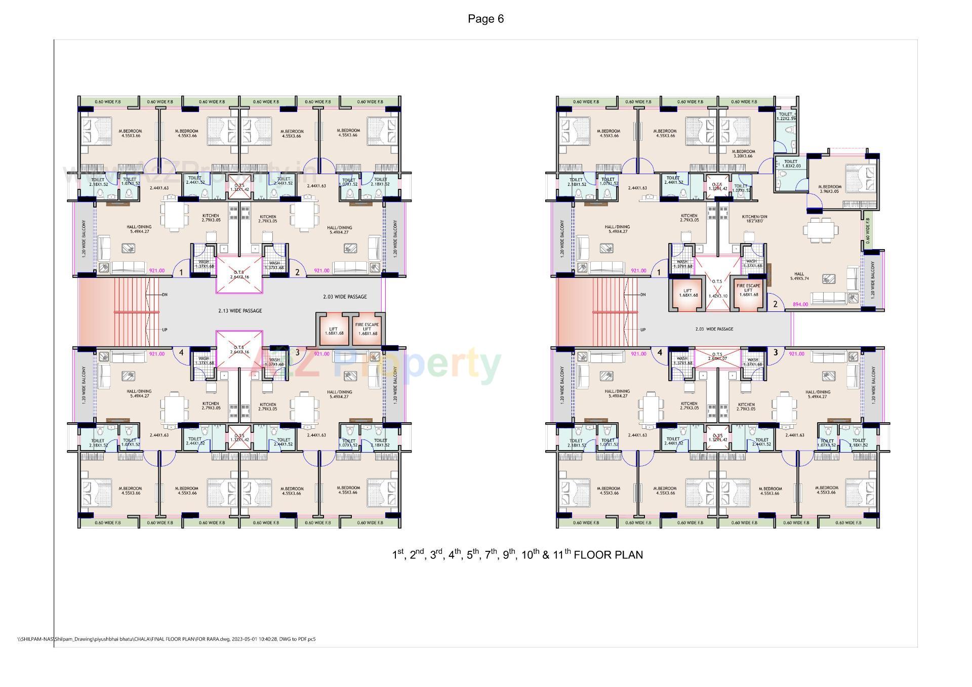 Layout of real estate project Param Skywalk located at Chala, Valsad, Gujarat