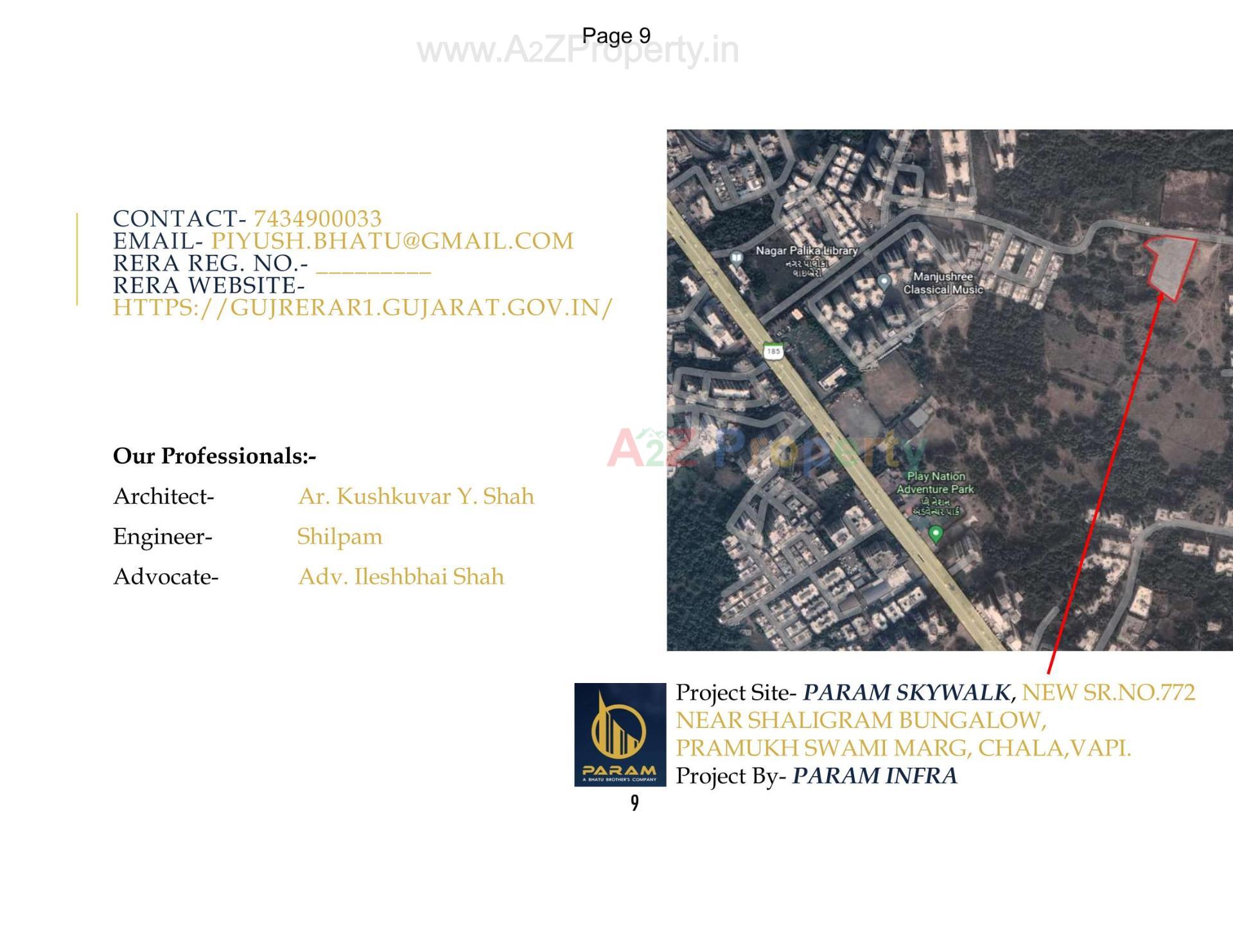  of real estate project Param Skywalk located at Chala, Valsad, Gujarat