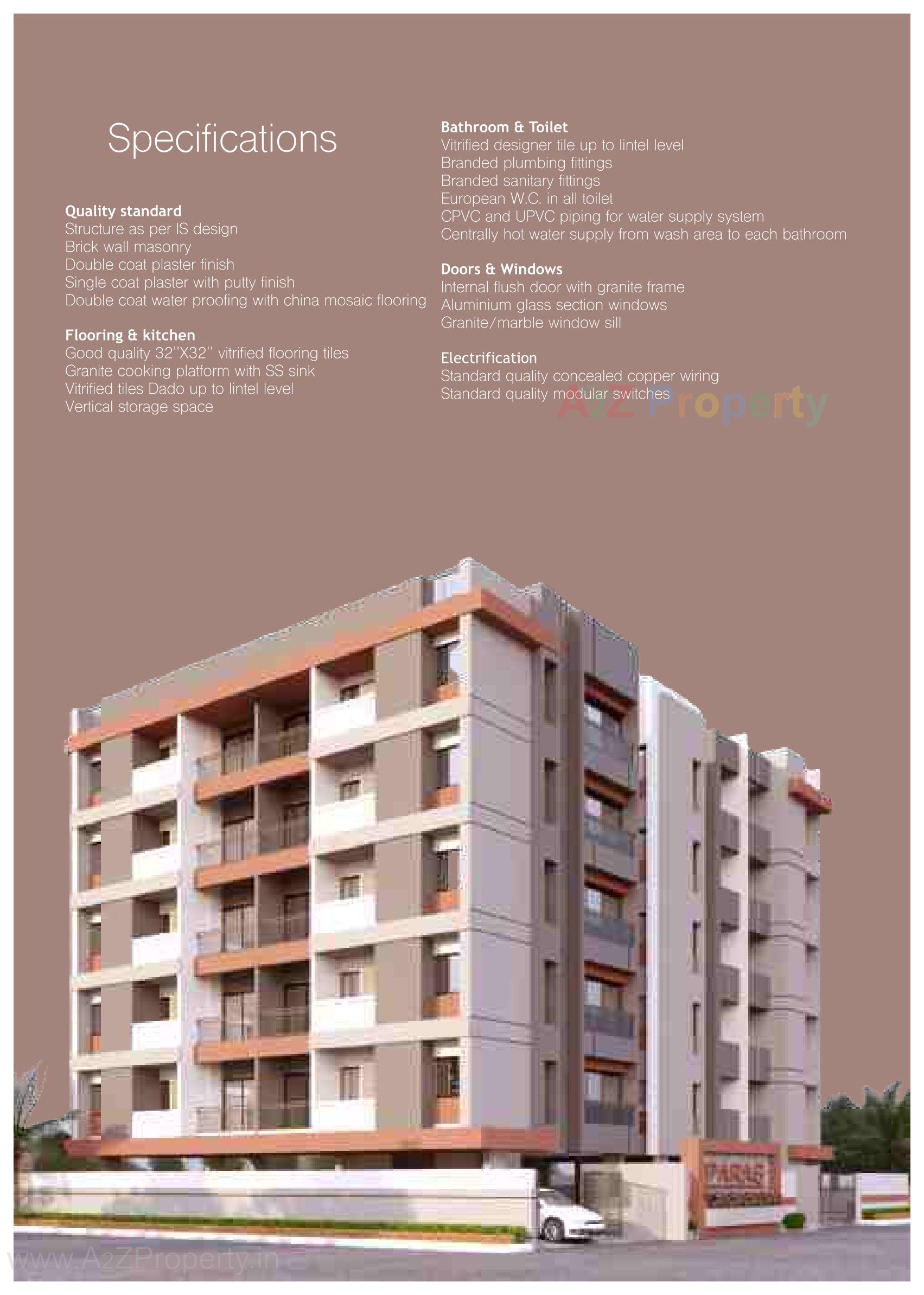 3D Elevation of real estate project Paras Apartment located at Valsad, Valsad, Gujarat