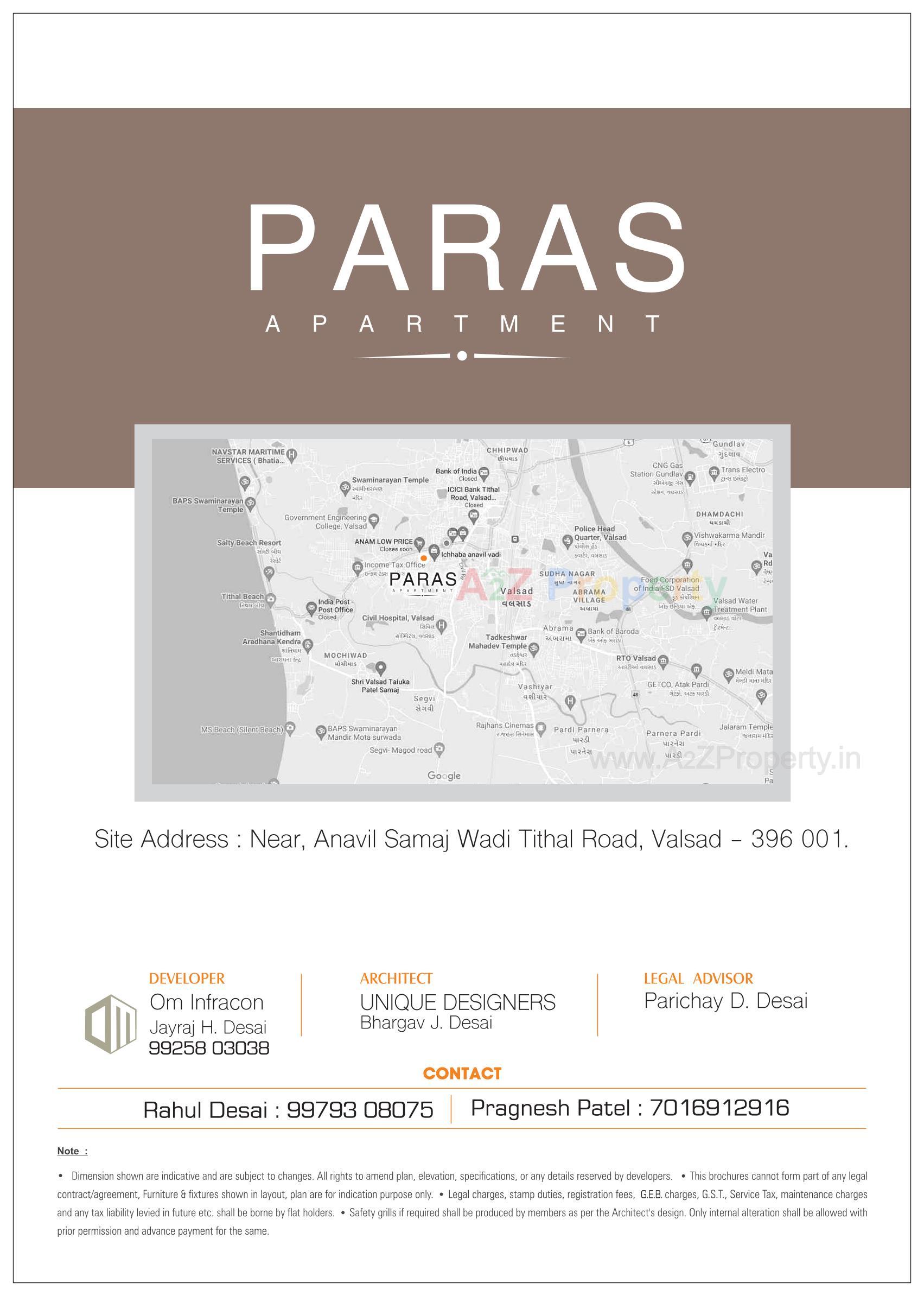  of real estate project Paras Apartment located at Valsad, Valsad, Gujarat