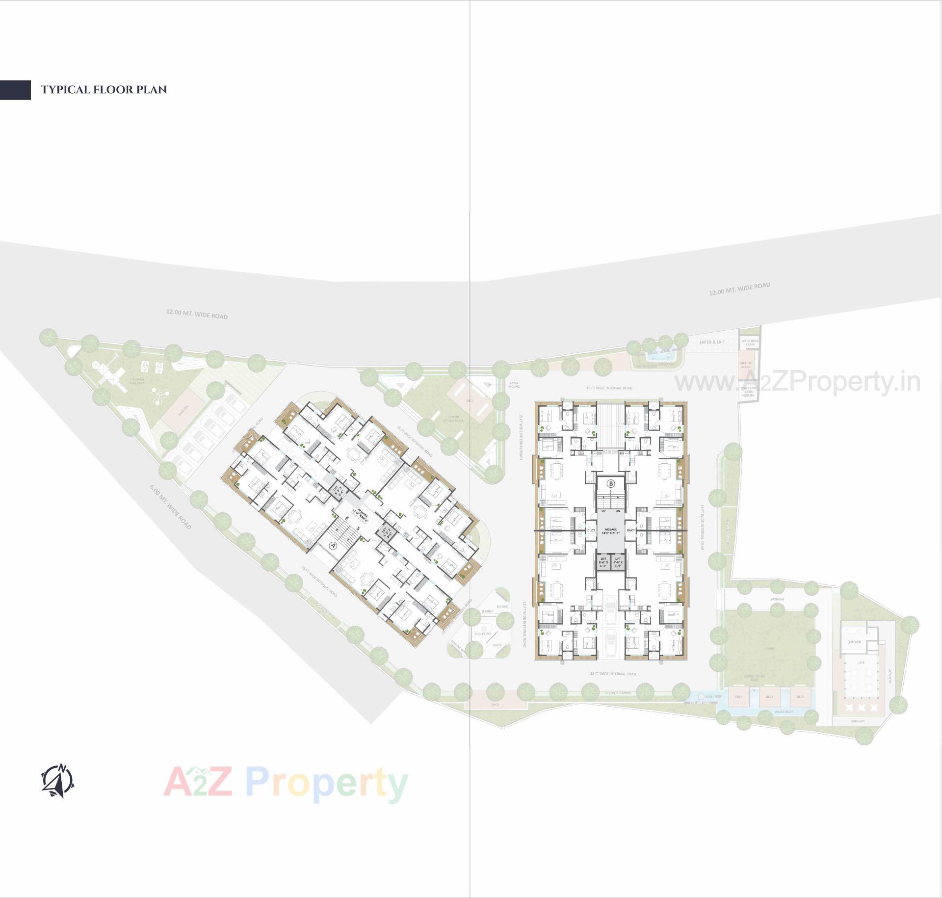 Layout of real estate project Pramukh Aristo located at Chala, Valsad, Gujarat