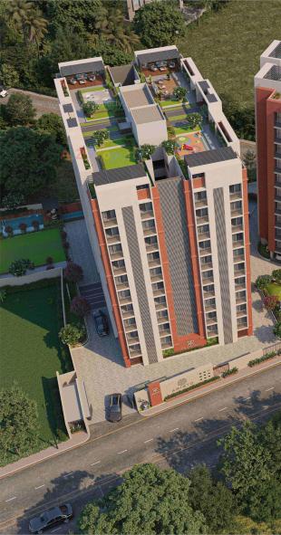 Elevation of real estate project Pramukh Aristo located at Chala, Valsad, Gujarat