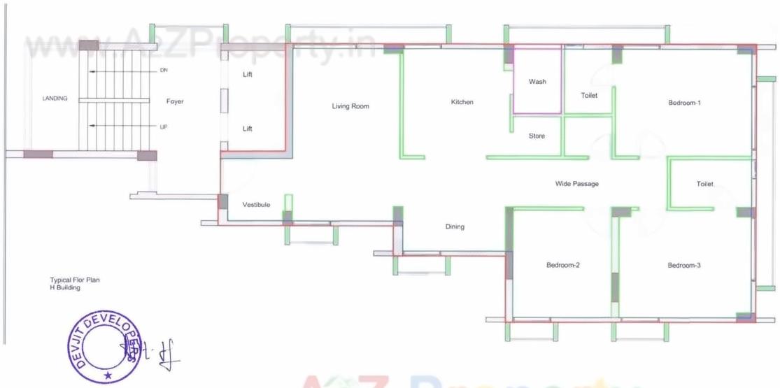 Layout of real estate project Pramukh Green Plus located at Valsad, Valsad, Gujarat