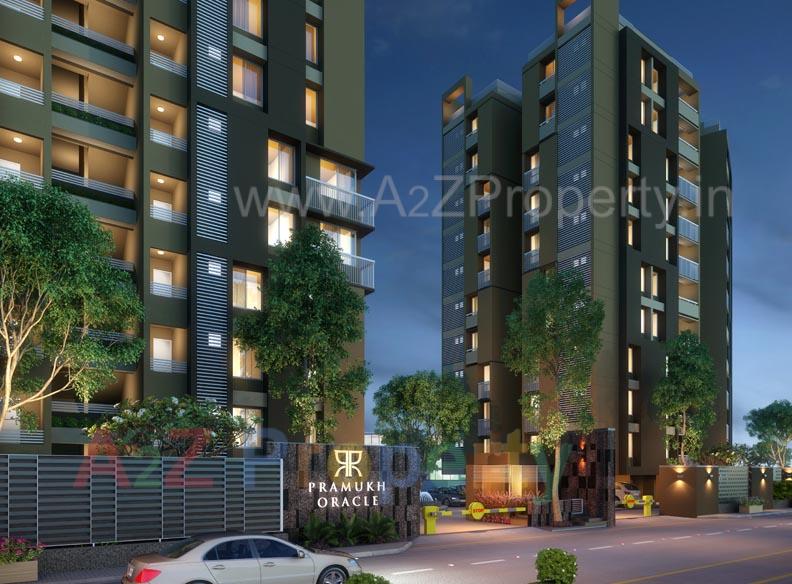 3D Elevation of real estate project Pramukh Oracle located at Chala, Valsad, Gujarat
