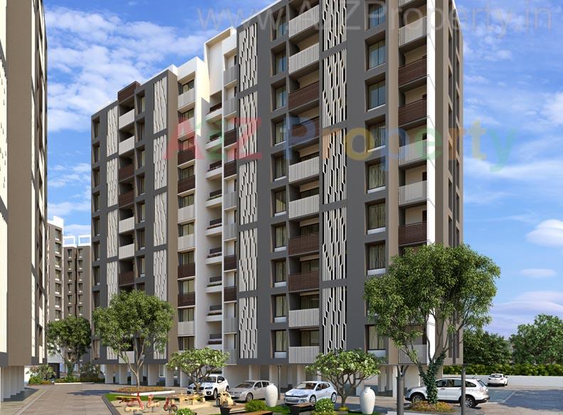 3D Elevation of real estate project Pramukh Sahaj located at Chala, Valsad, Gujarat