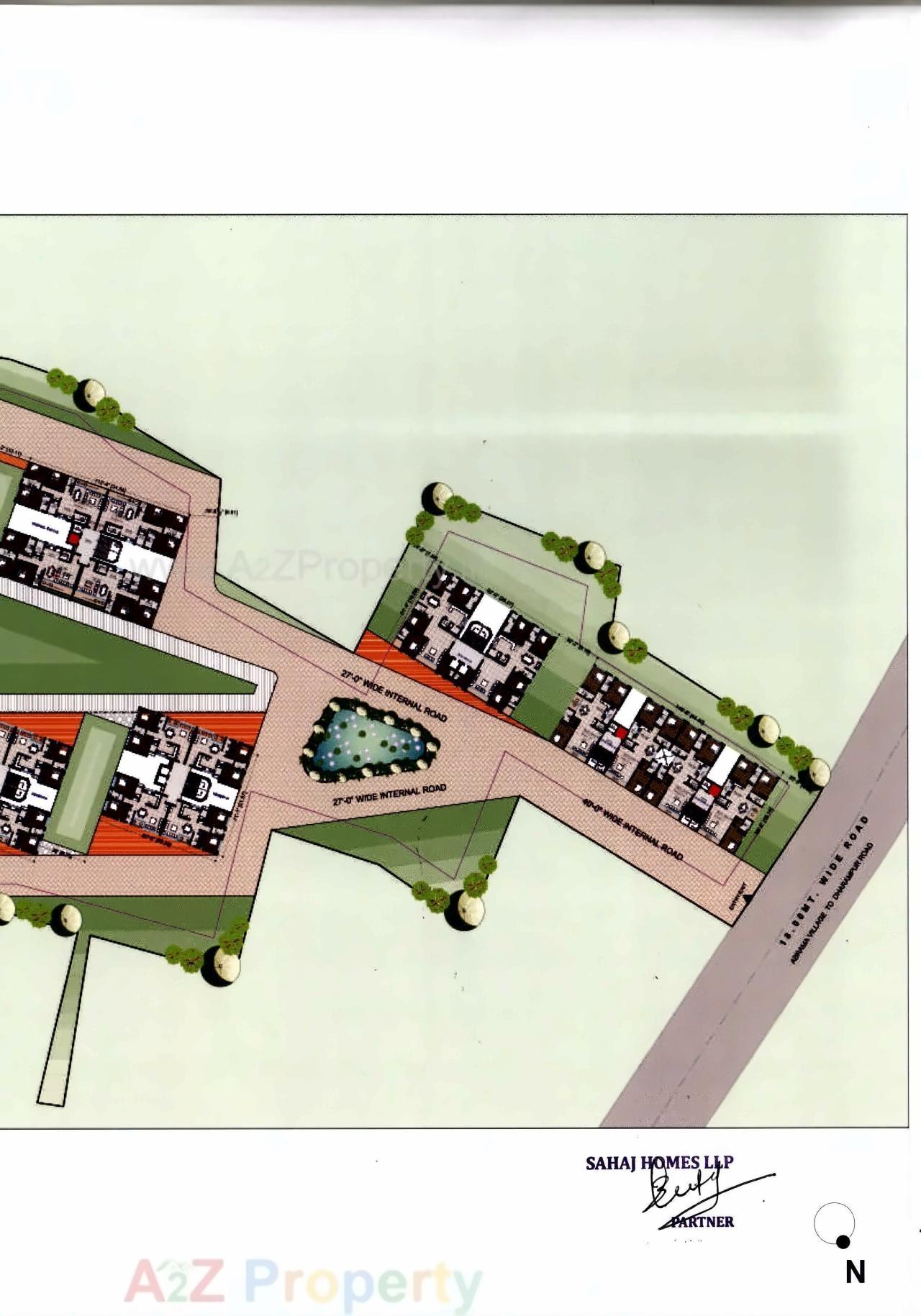 Layout of real estate project Pramukh Solitaire located at Abrama, Valsad, Gujarat