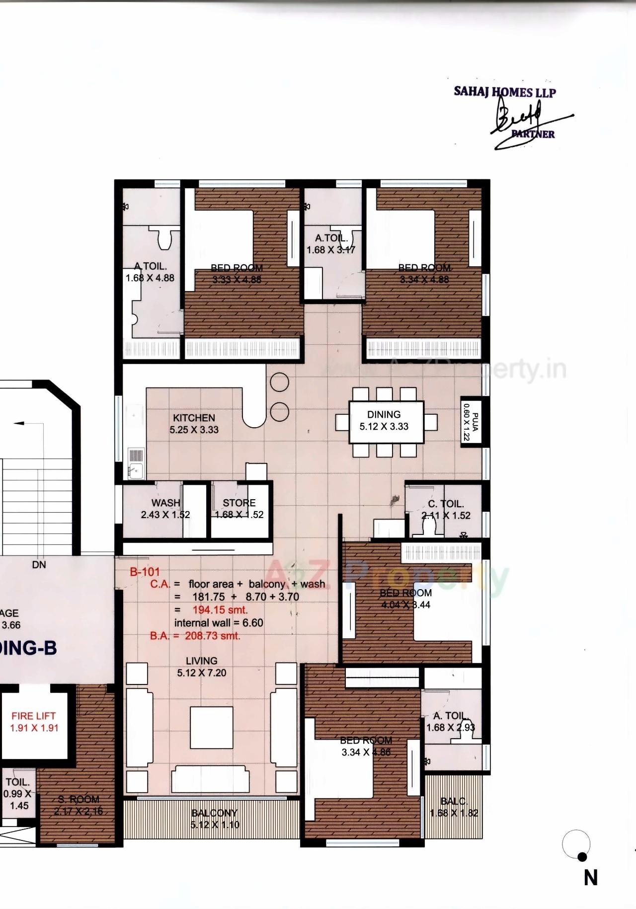 Layout of real estate project Pramukh Solitaire located at Abrama, Valsad, Gujarat