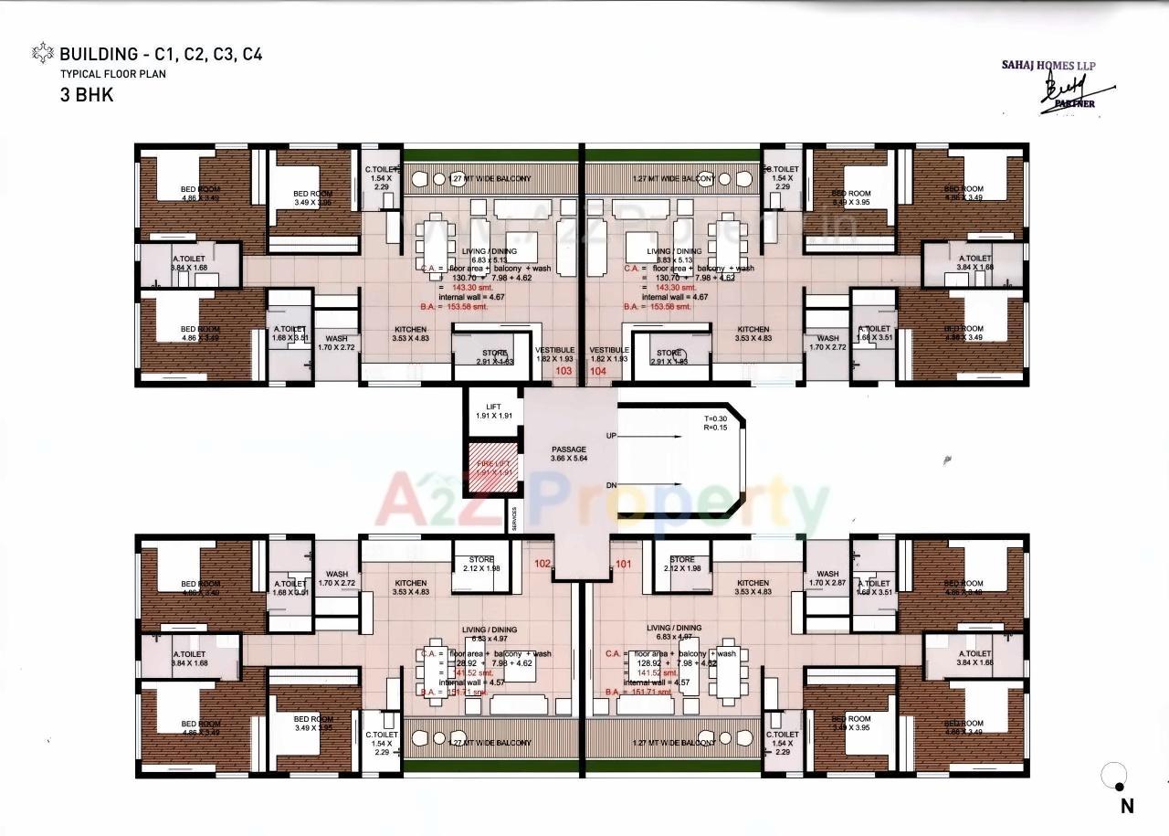 Layout of real estate project Pramukh Solitaire located at Abrama, Valsad, Gujarat