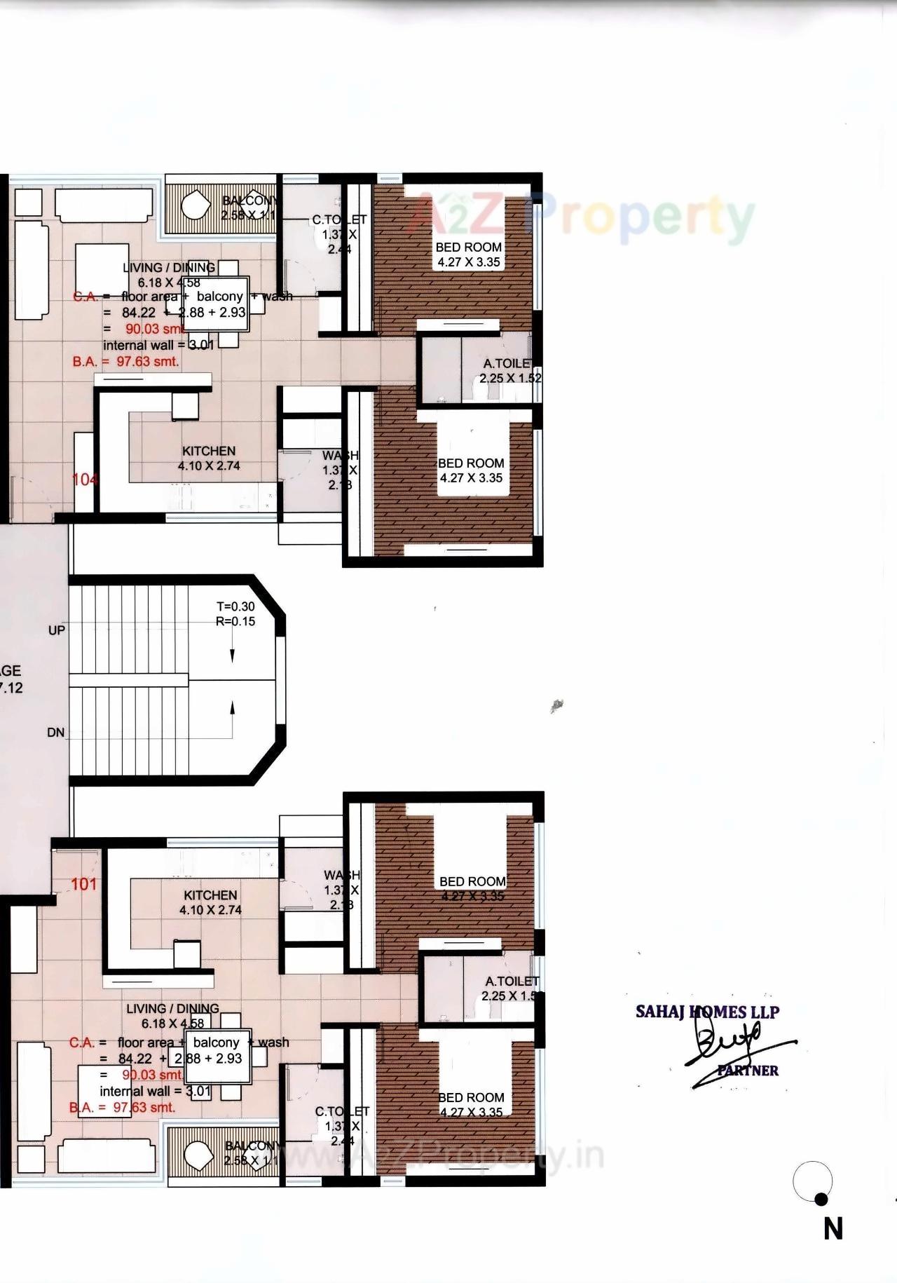 Layout of real estate project Pramukh Solitaire located at Abrama, Valsad, Gujarat