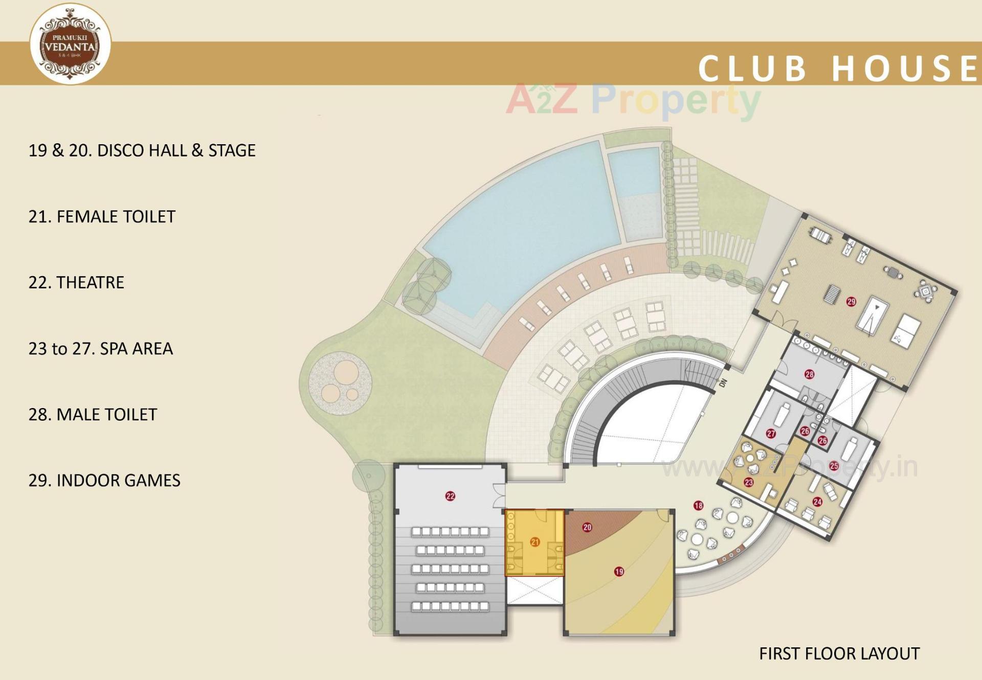 Layout of real estate project Pramukh Vedanta located at Chala, Valsad, Gujarat