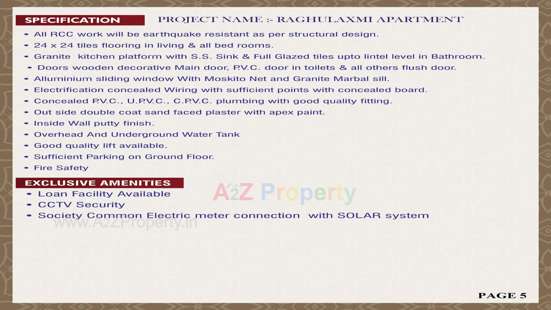  of real estate project Raghulaxmi Apartment located at Chala, Valsad, Gujarat