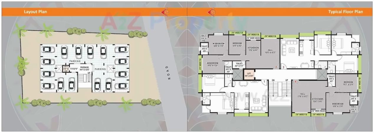 Layout of real estate project Rikti Complex located at Pardi, Valsad, Gujarat