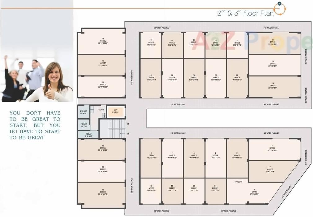 Layout of real estate project Rudra Arcade located at Killa-pardi, Valsad, Gujarat