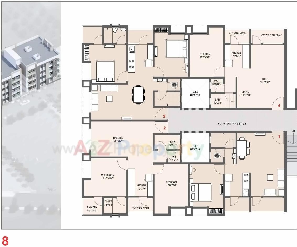 Layout of real estate project Rudra Enclave located at Killa-pardi, Valsad, Gujarat