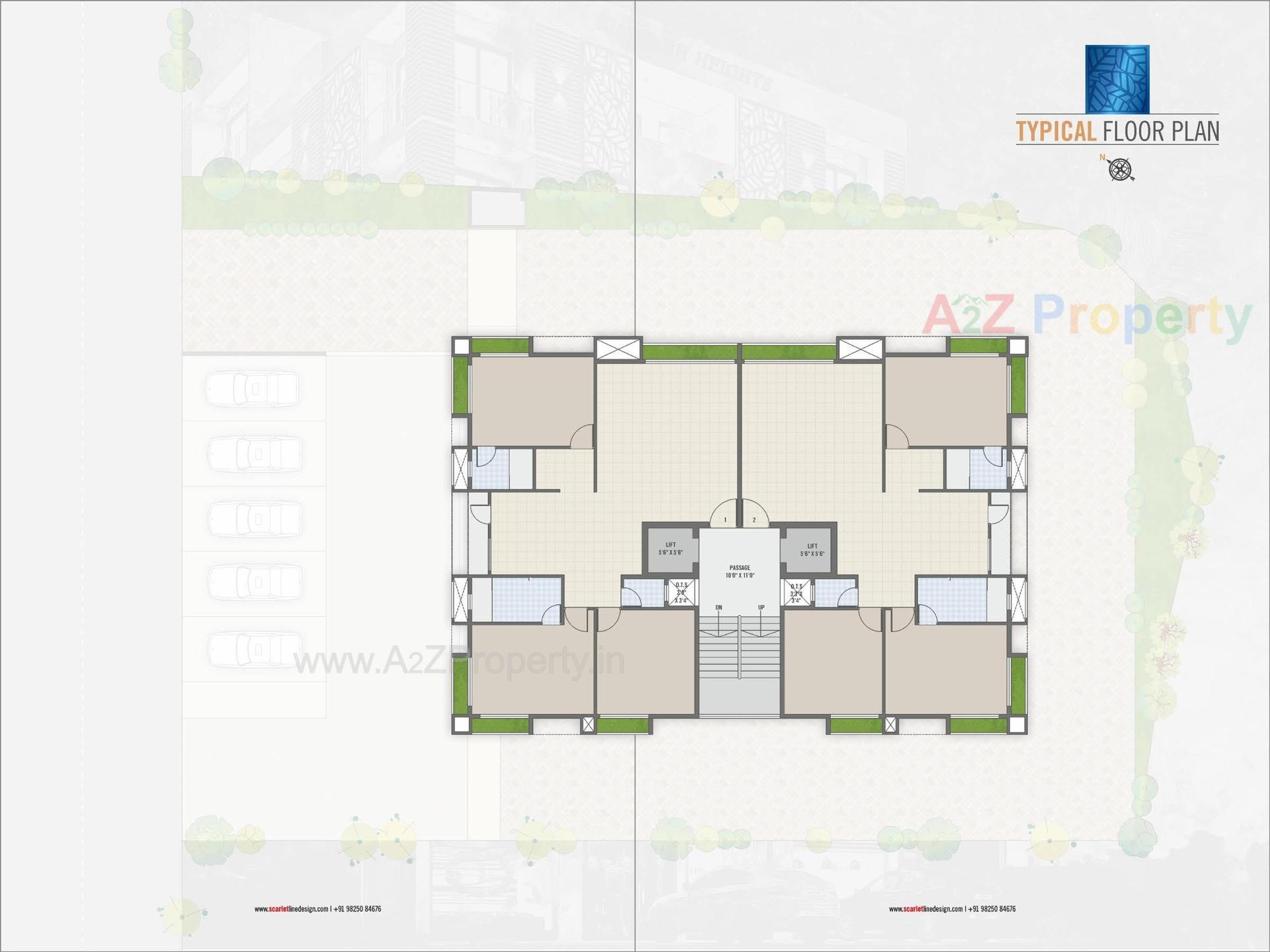Layout of real estate project Rushabh Heights located at Vapi, Valsad, Gujarat