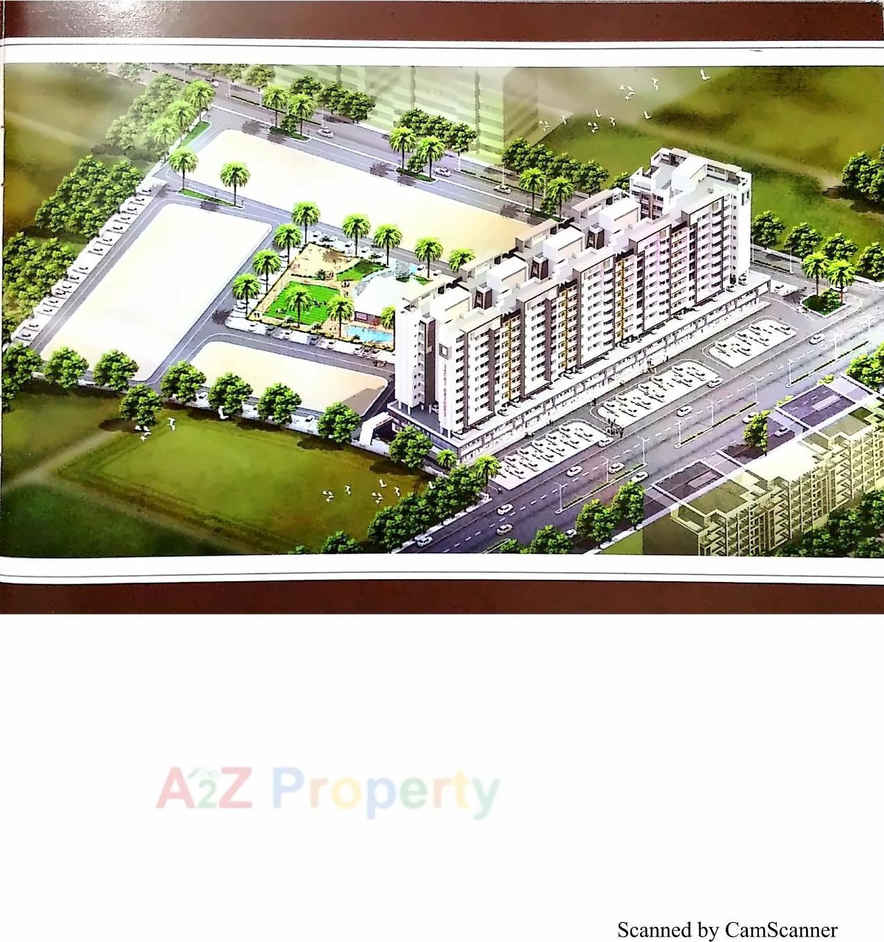 3D Elevation of real estate project Sachi Heights located at Dungra, Valsad, Gujarat