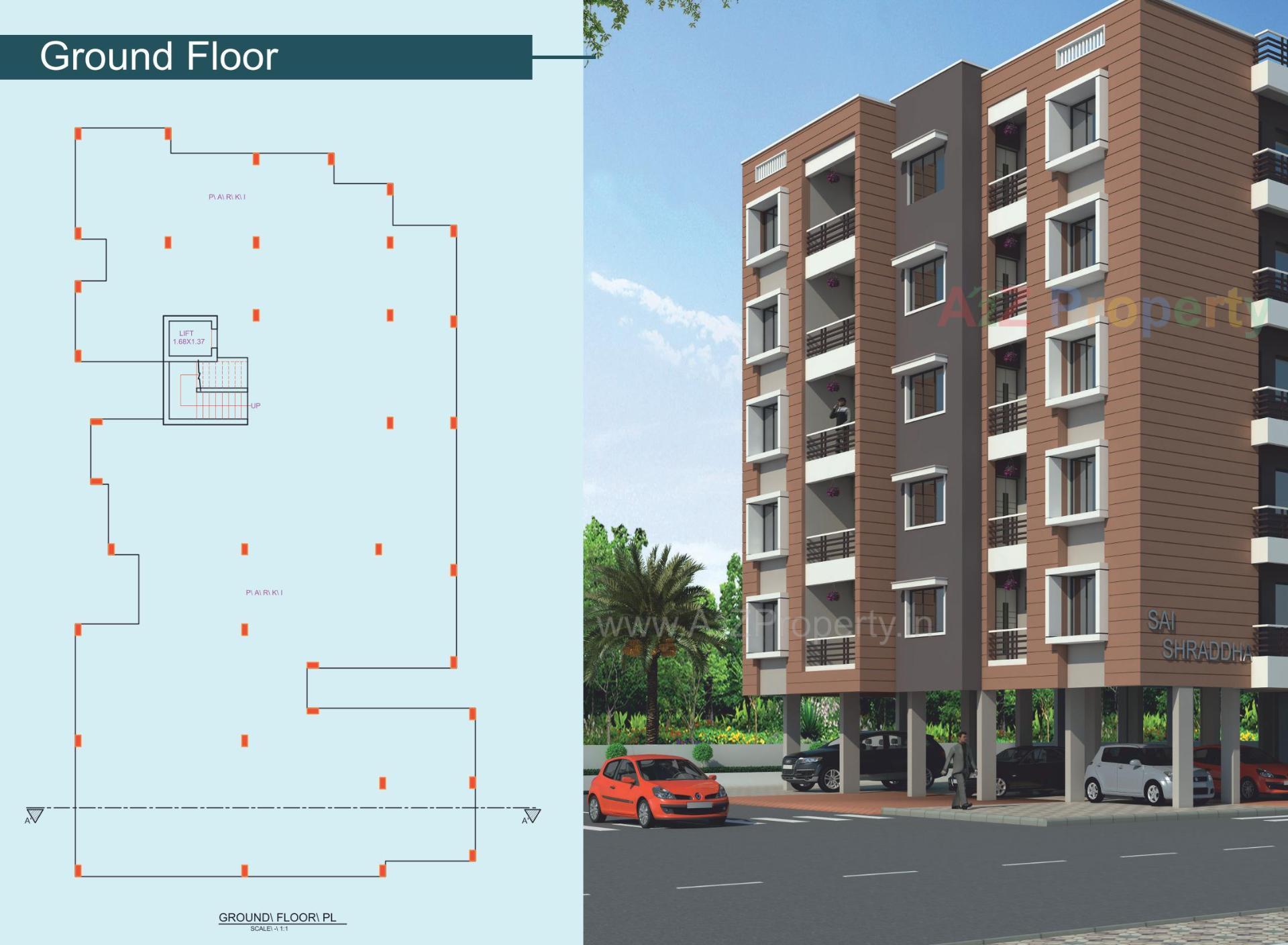 of real estate project Sai Shraddha Residency located at Pardi, Valsad, Gujarat