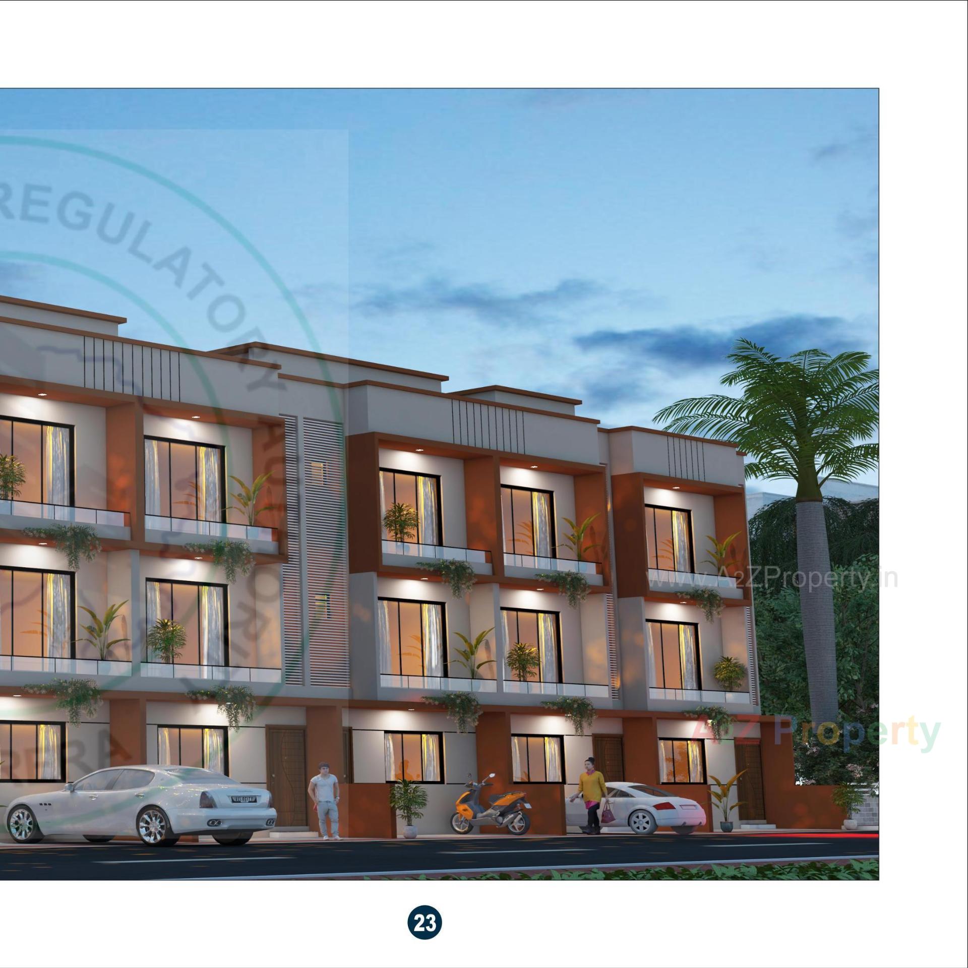 3D Elevation of real estate project Sai Signature located at Chala, Valsad, Gujarat