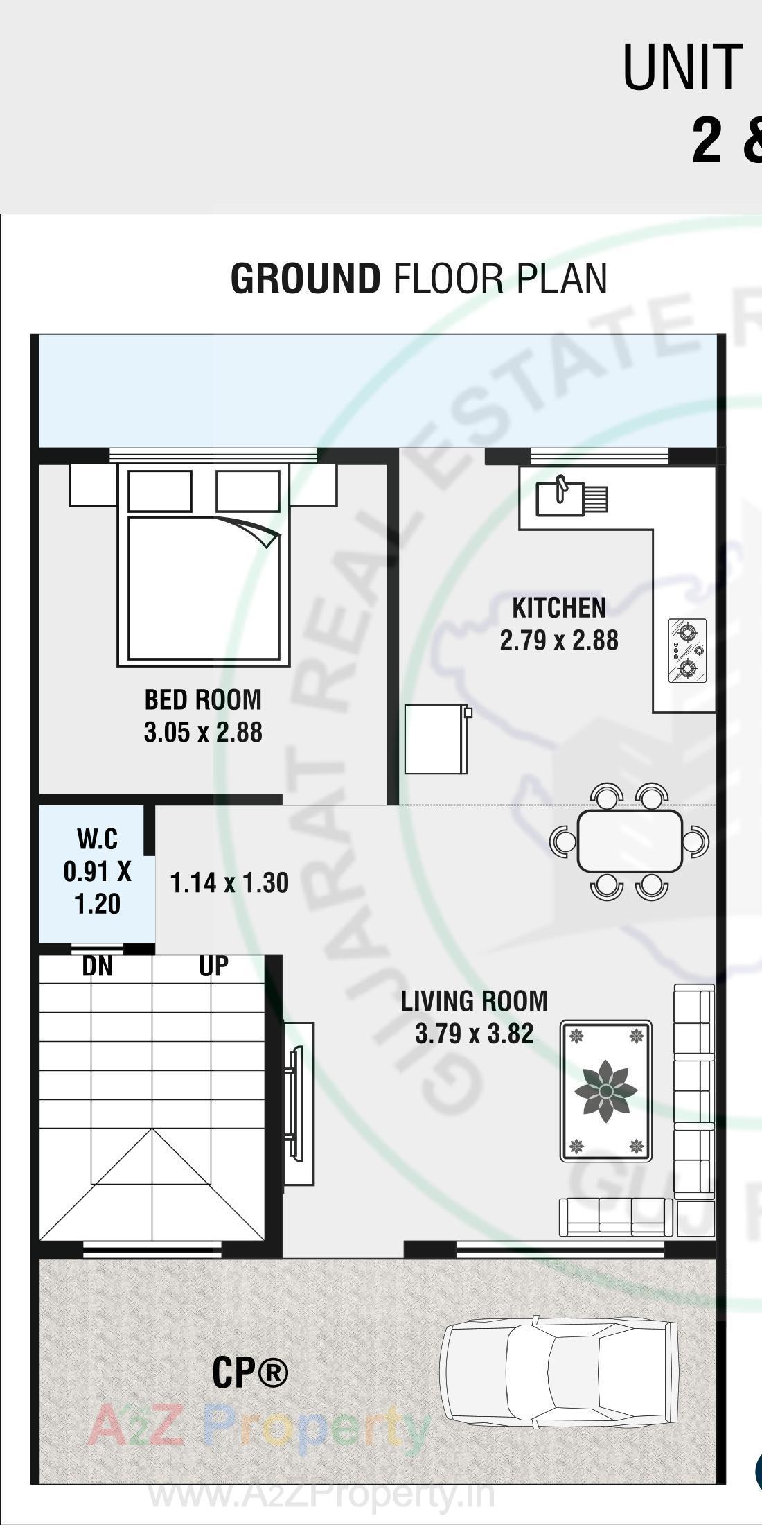Layout of real estate project Sai Signature located at Chala, Valsad, Gujarat