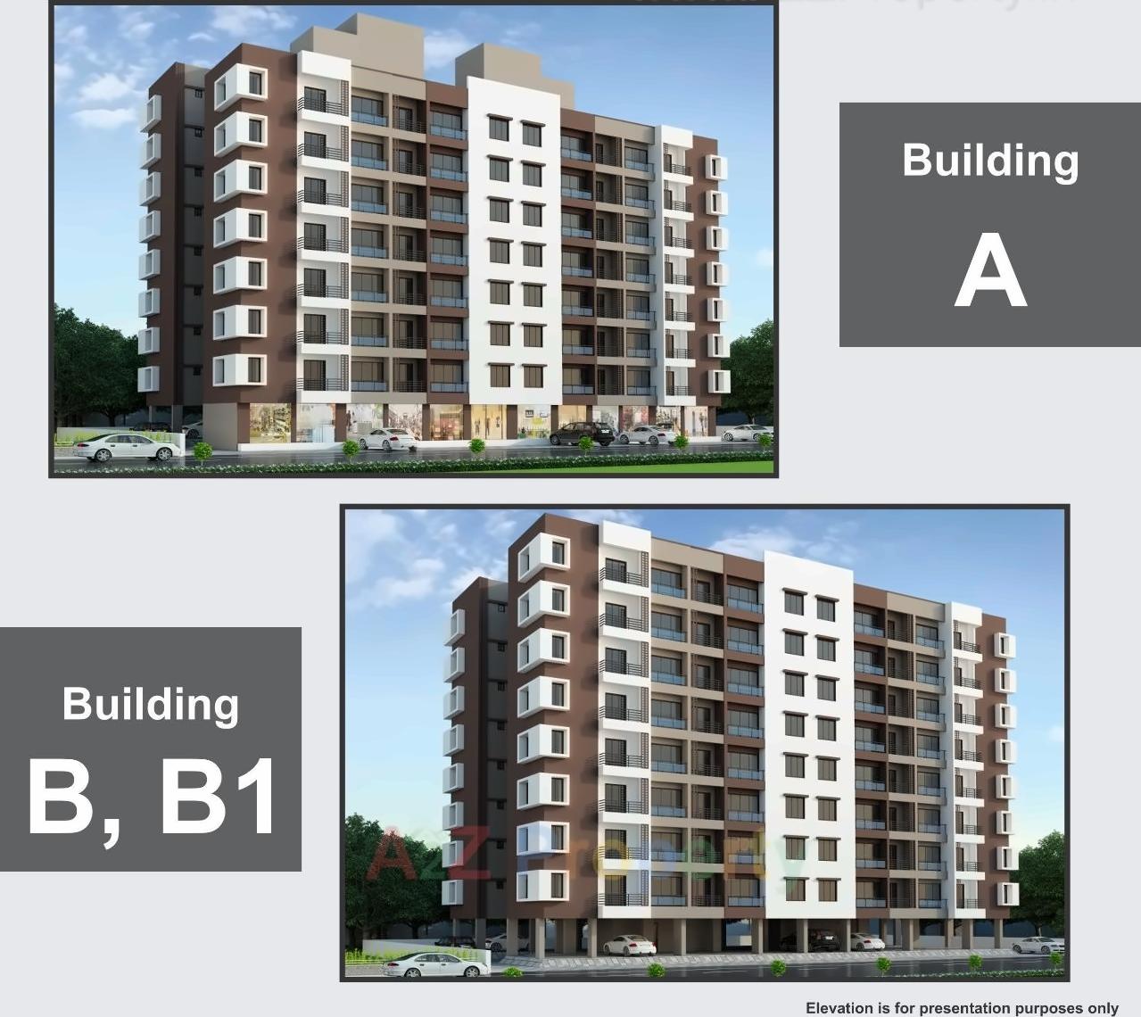 3D Elevation of real estate project Sai Universal Park located at Valsad, Valsad, Gujarat