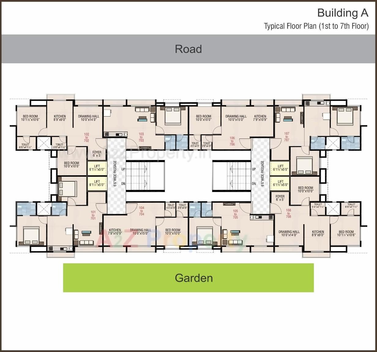 Layout of real estate project Sai Universal Park located at Valsad, Valsad, Gujarat