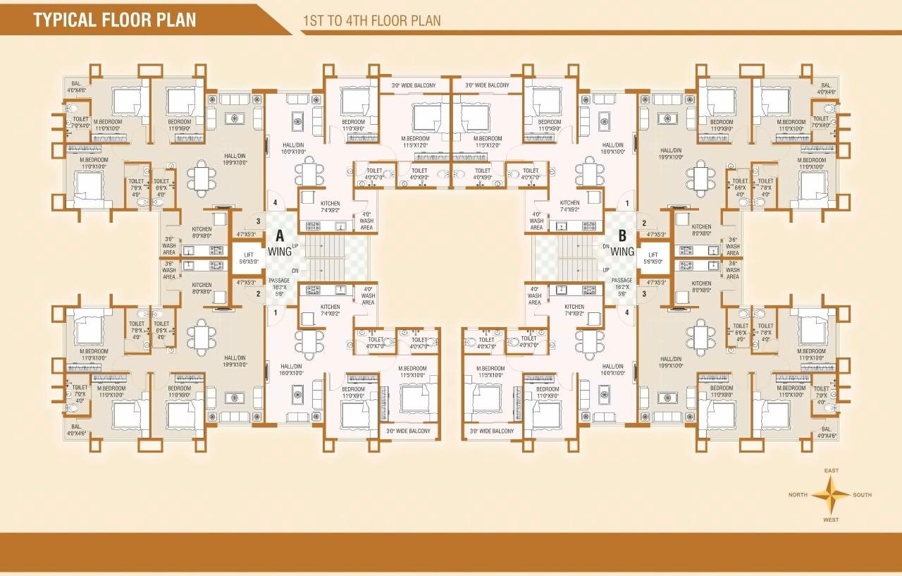 Layout of real estate project Samanvay Park A located at Kasba, Valsad, Gujarat