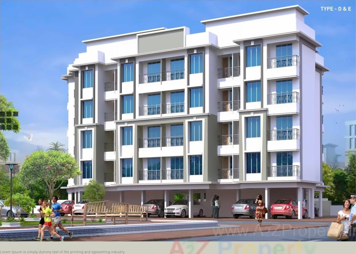 3D Elevation of real estate project Samanvay Park located at Dungra, Valsad, Gujarat