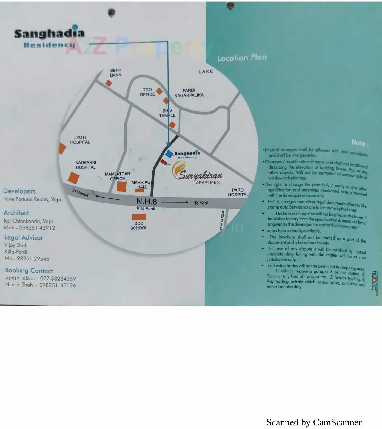  of real estate project Sanghadia Residency located at Pardi, Valsad, Gujarat