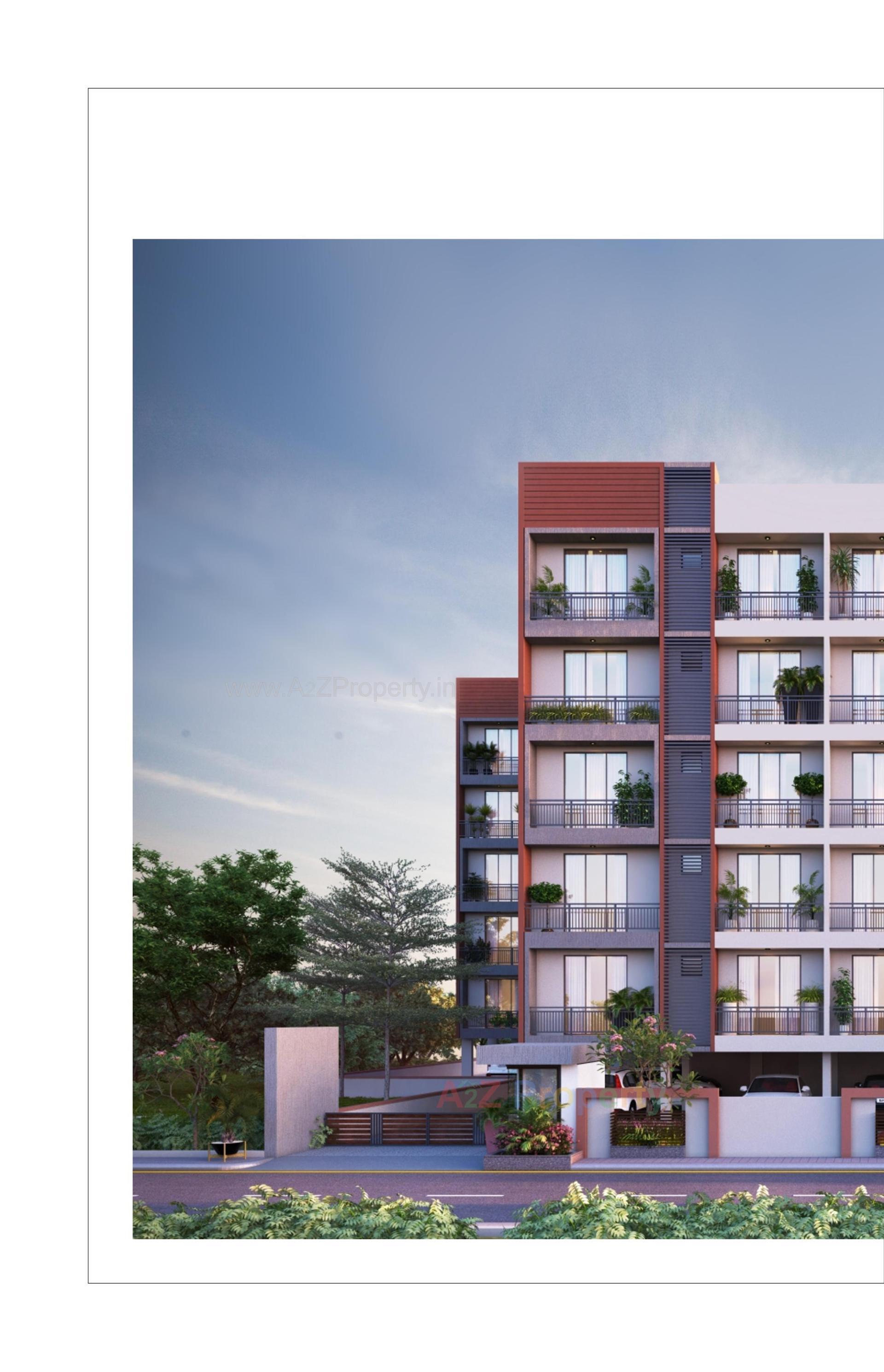 3D Elevation of real estate project Sanskruti located at Vapi, Valsad, Gujarat
