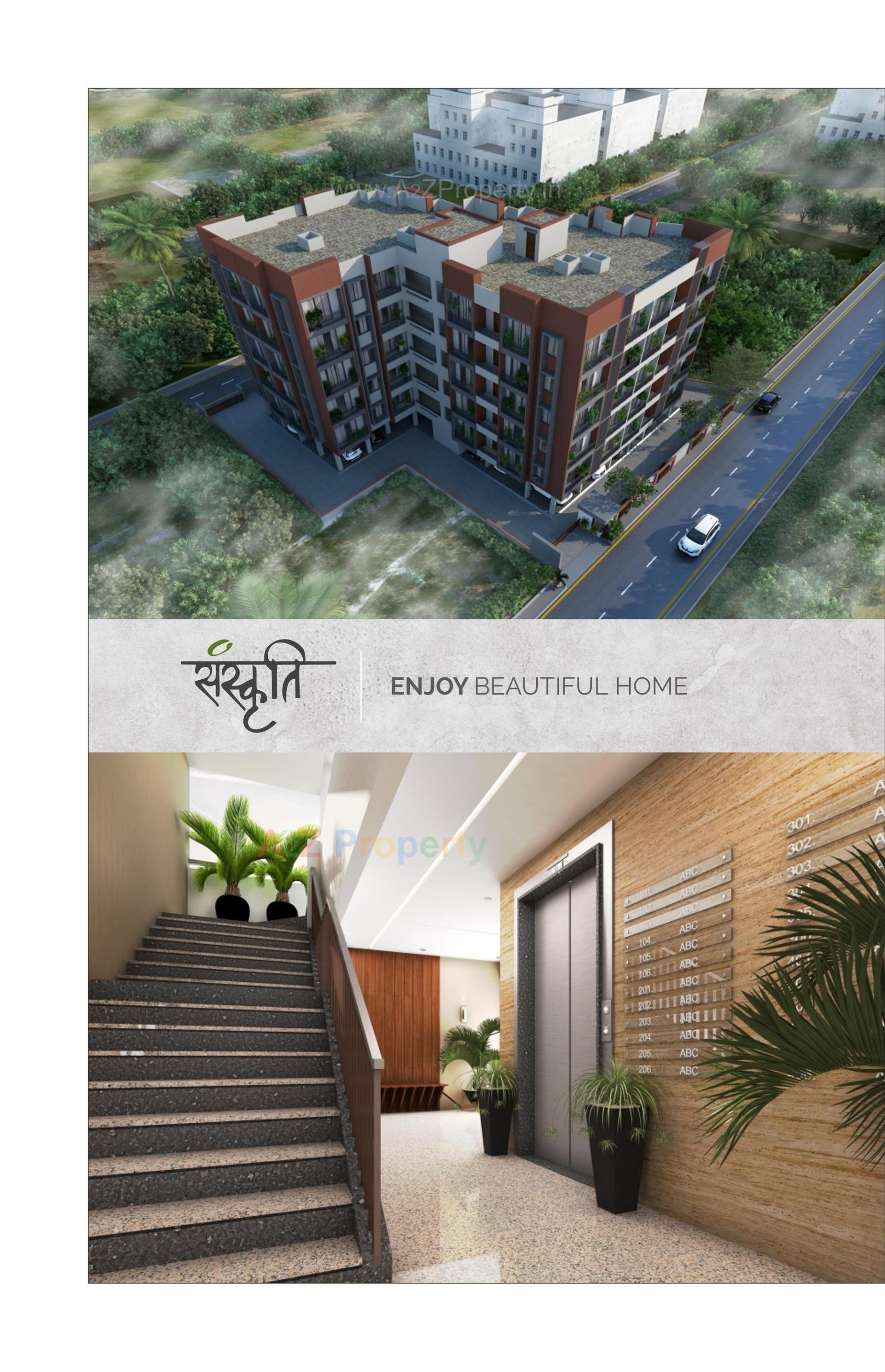 3D Elevation of real estate project Sanskruti located at Vapi, Valsad, Gujarat
