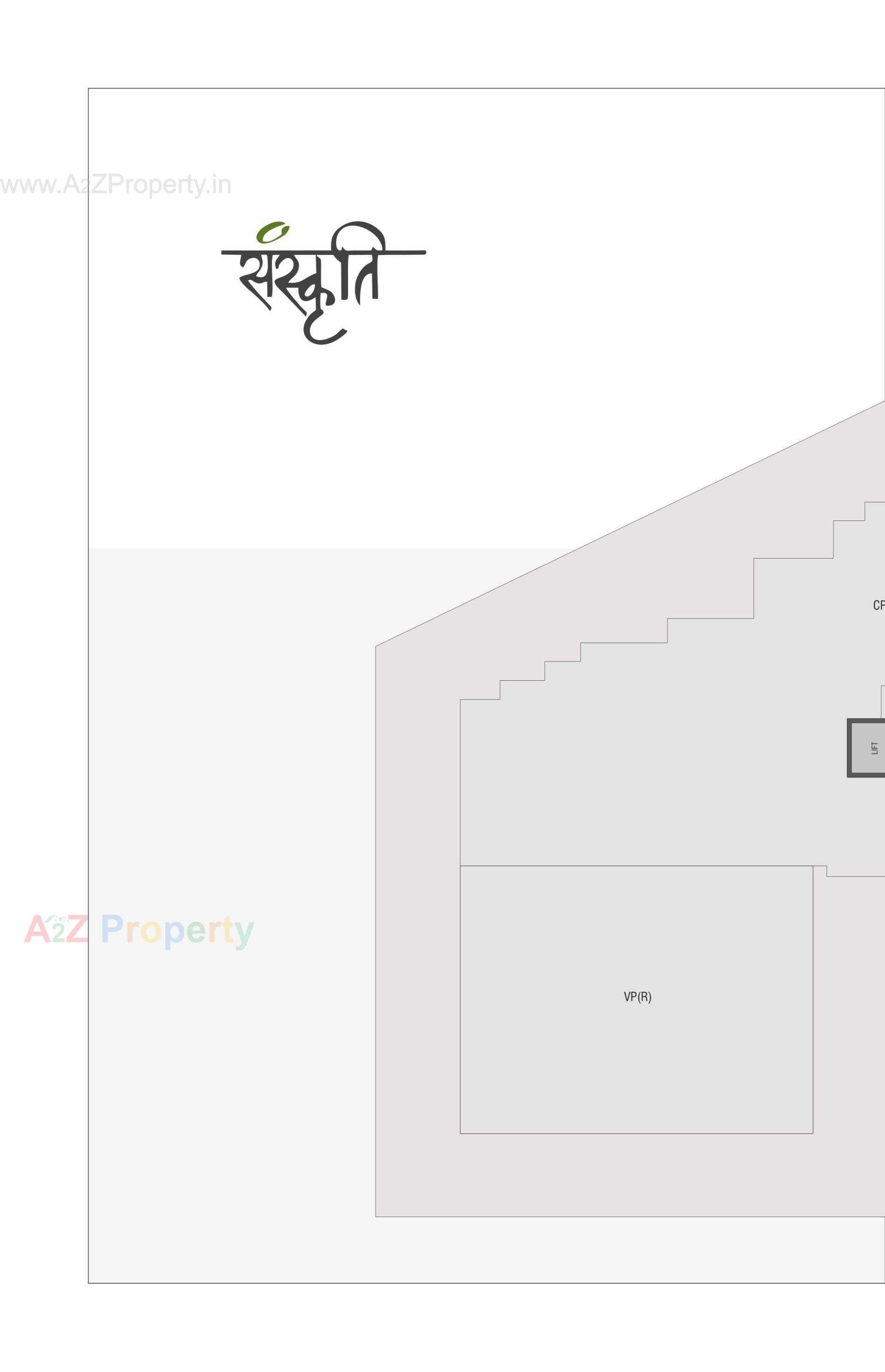 Layout of real estate project Sanskruti located at Vapi, Valsad, Gujarat