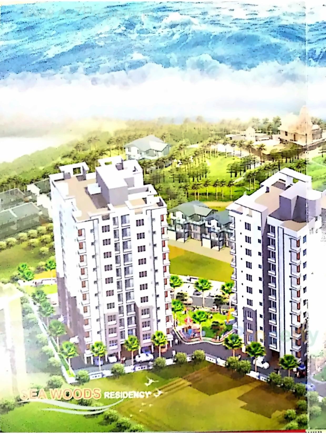 3D Elevation of real estate project Sea Woods Residency located at Umargam, Valsad, Gujarat