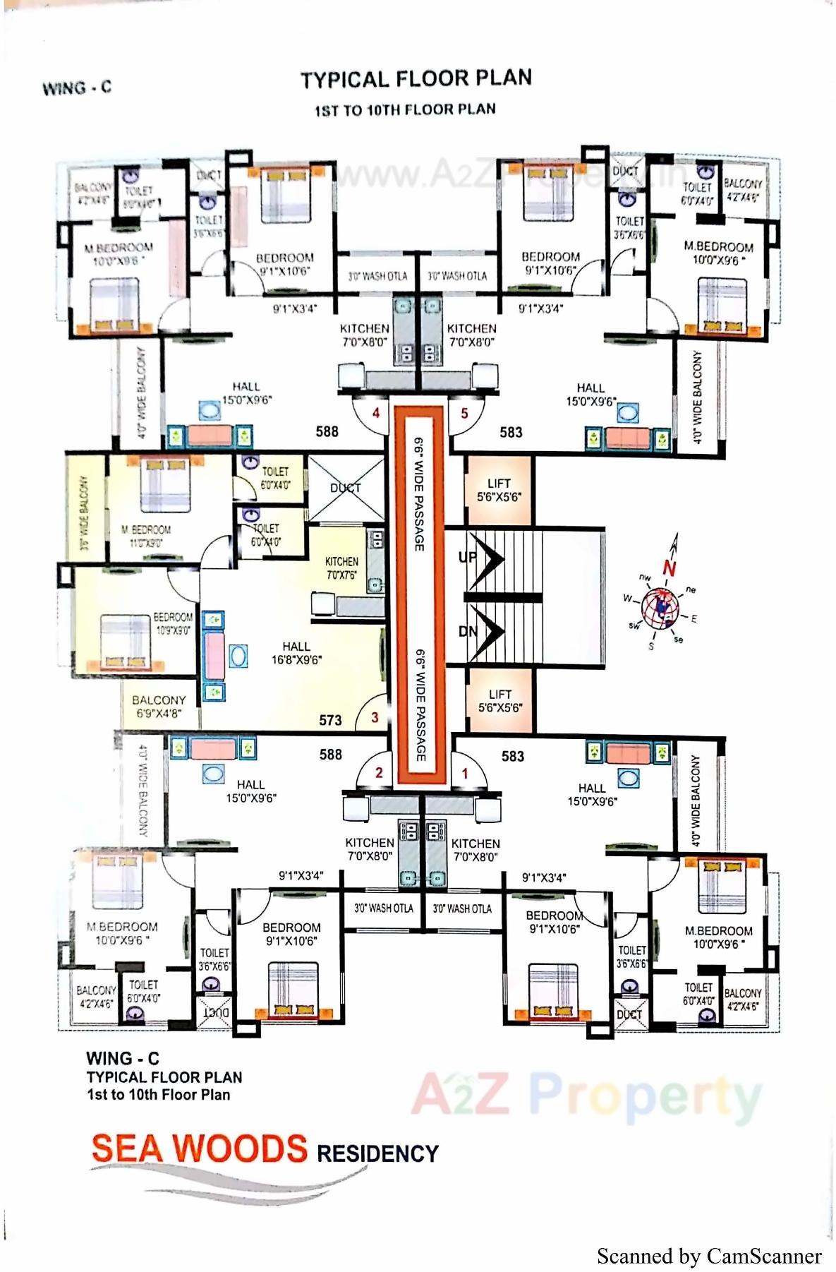 Layout of real estate project Sea Woods Residency located at Umargam, Valsad, Gujarat
