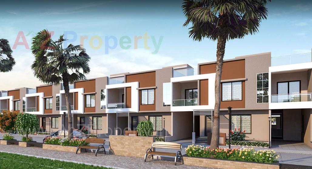 3D Elevation of real estate project Sentosa Home City located at Dungra, Valsad, Gujarat