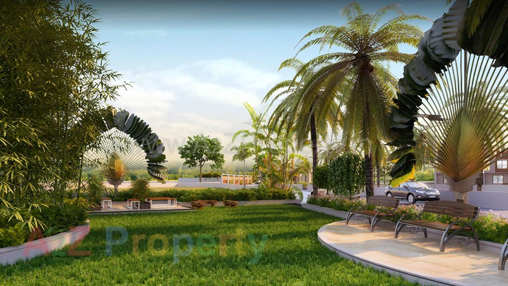 3D Elevation of real estate project Sentosa Home City located at Dungra, Valsad, Gujarat