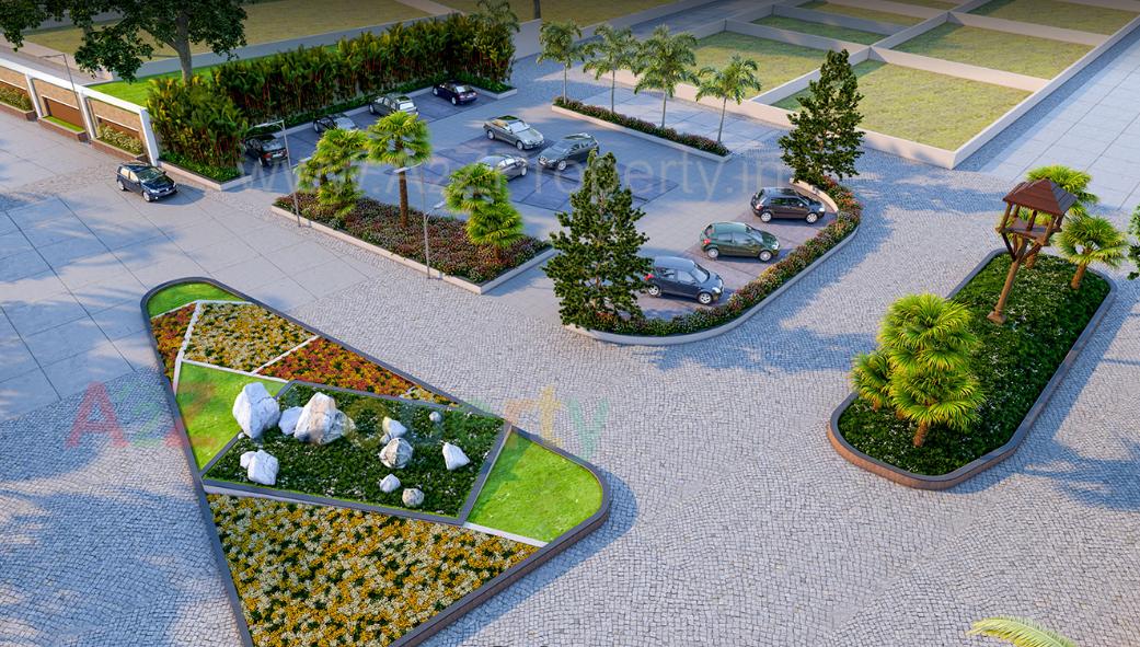 3D Elevation of real estate project Sentosa Home City located at Dungra, Valsad, Gujarat