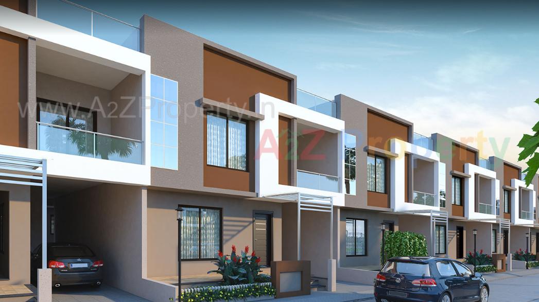 3D Elevation of real estate project Sentosa Home City located at Dungra, Valsad, Gujarat
