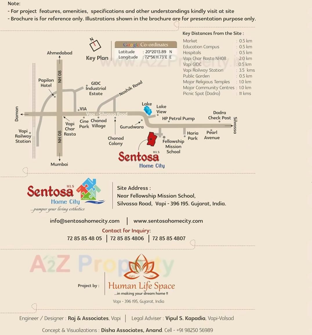  of real estate project Sentosa Home City located at Dungra, Valsad, Gujarat