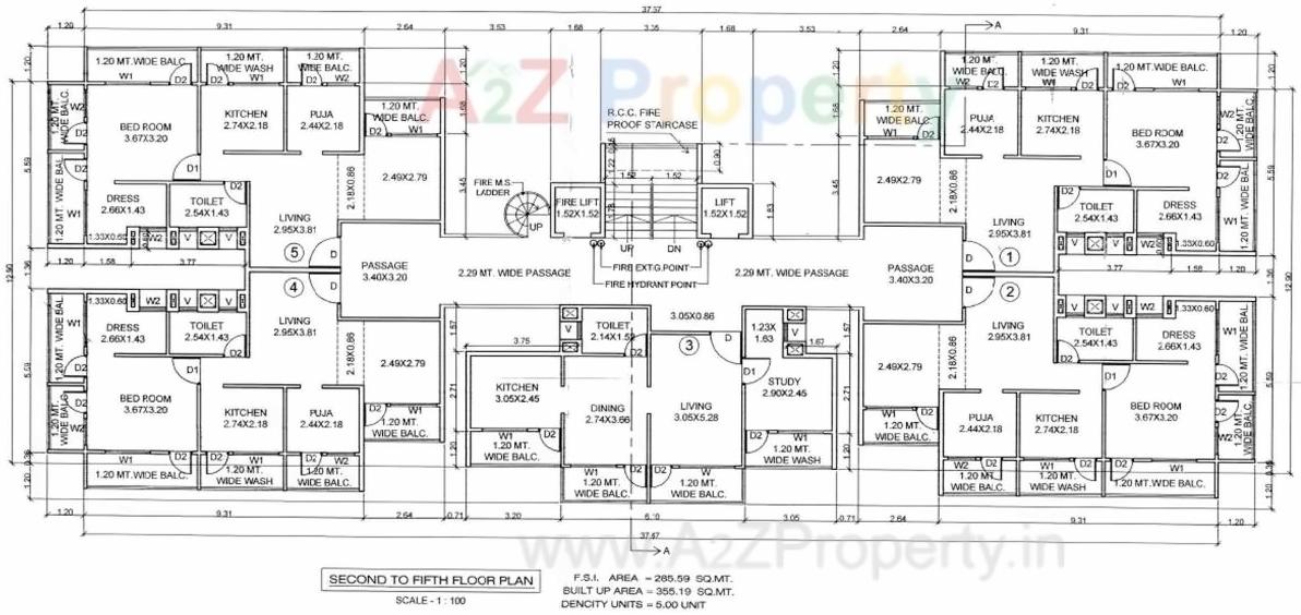 Layout of real estate project Setu Heights located at Abrama, Valsad, Gujarat