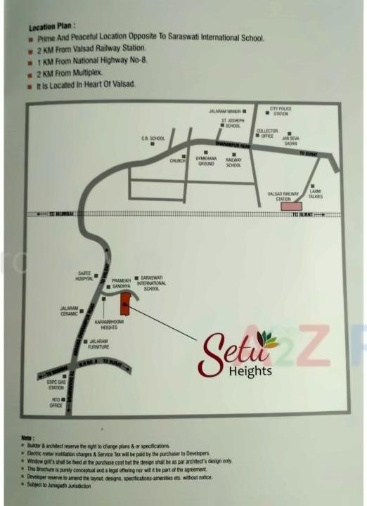  of real estate project Setu Heights located at Abrama, Valsad, Gujarat