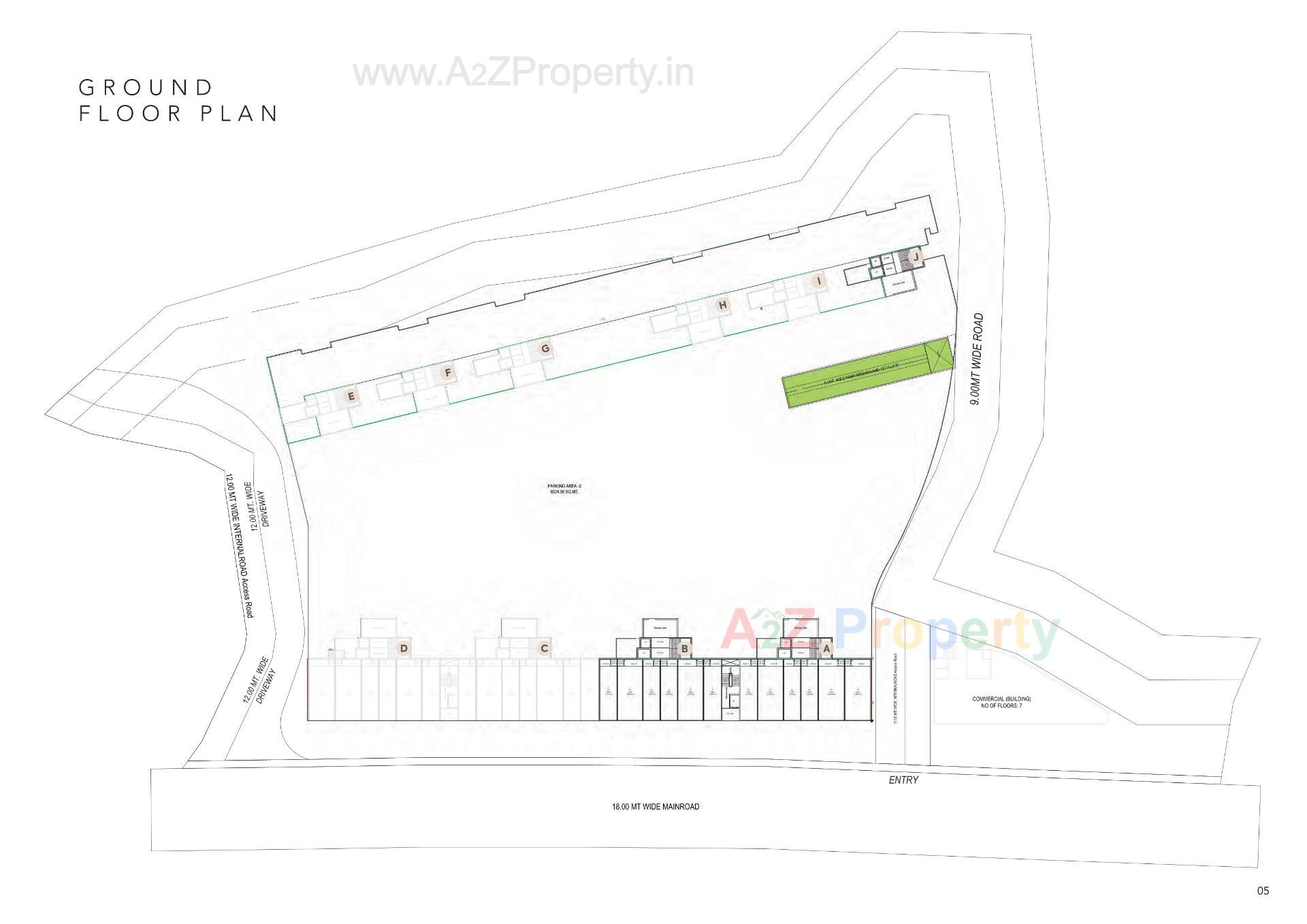 Layout of real estate project Shakti Skyline located at Vapi, Valsad, Gujarat