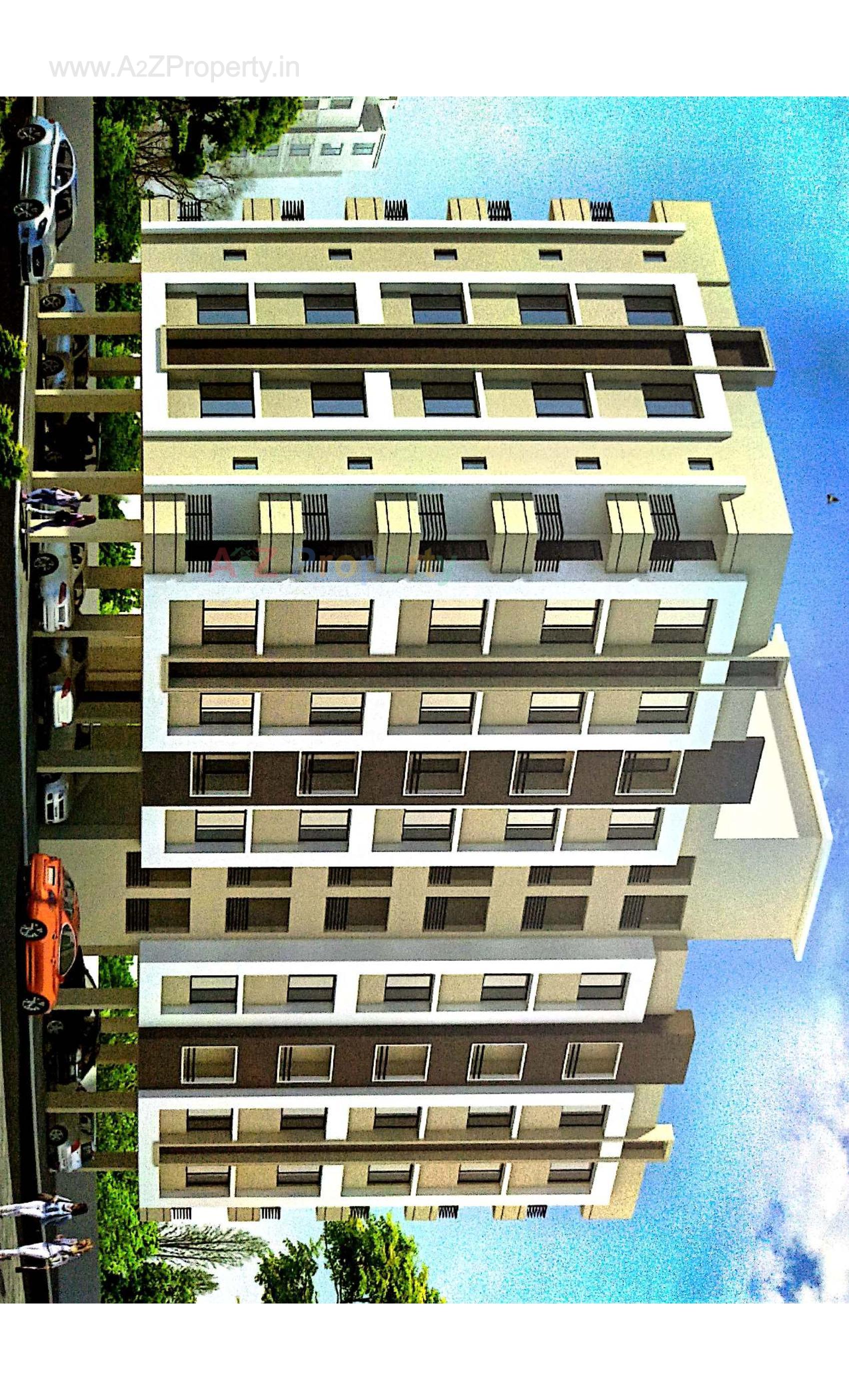 3D Elevation of real estate project Shanti Complex located at Dungra, Valsad, Gujarat