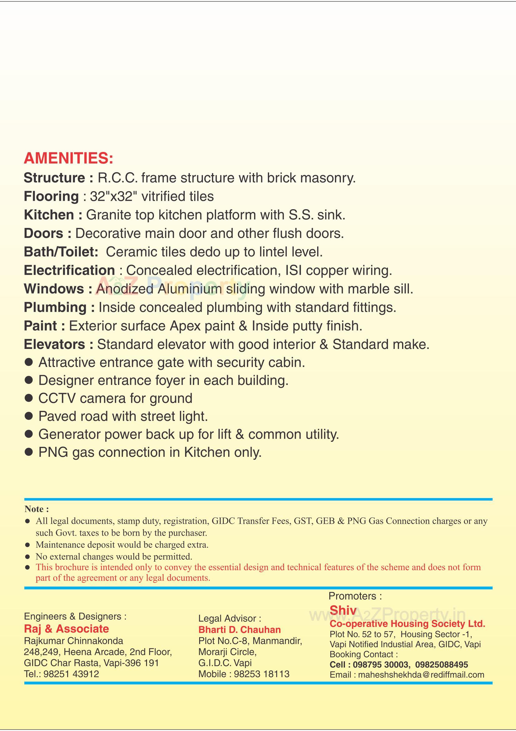  of real estate project Shiv Co Operative Housing Society Limited located at Housing-sector, Valsad, Gujarat